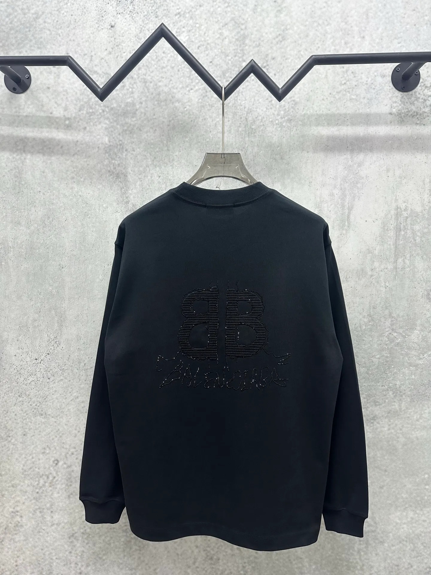 120💰 Balenciaga 2026ss 380g Versatile Same Style -Size：S M L XL -Color：Black